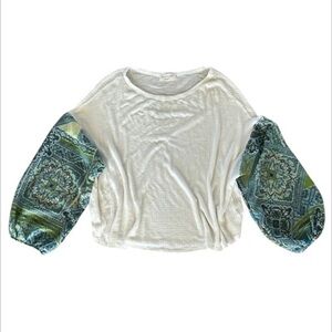 Lavender Field size small oversized thermal shirt